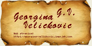 Georgina Veličković vizit kartica